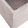 ΣΕΤ 4ΤΜΧ ΓΛΑΣΤΡΕΣ ΤΕΤΡΑΓΩΝΕΣ GARDENER HM4730 FIBERCLAY ΓΚΡΙ CEMENT 37x37x32Υεκ.