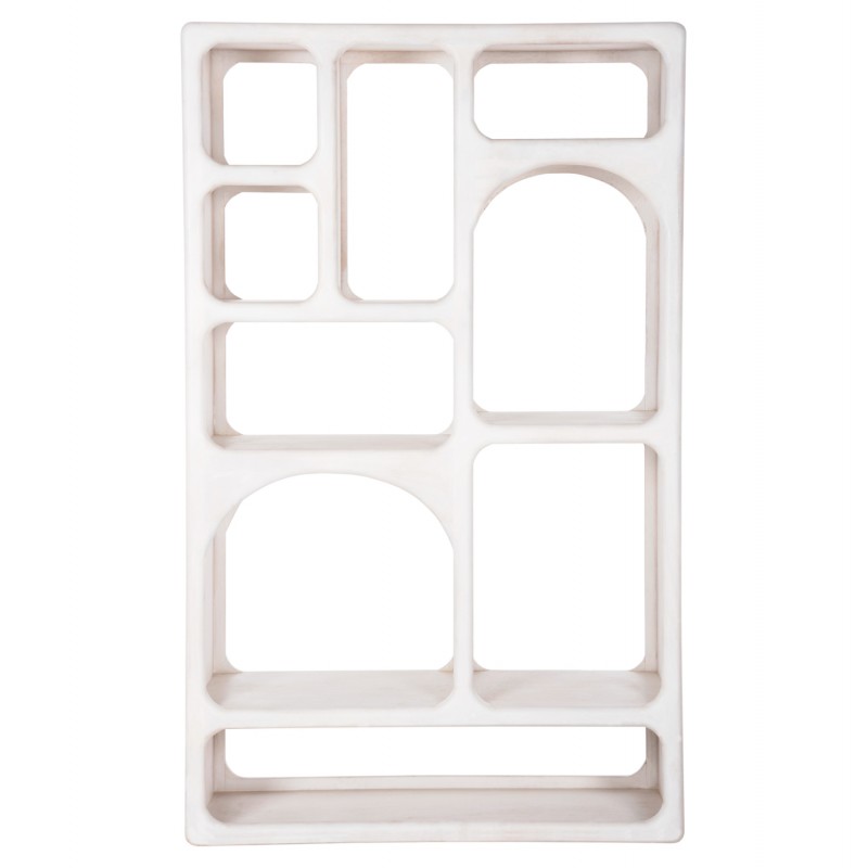 ΒΙΒΛΙΟΘΗΚΗ HANDYR HM9707 ΜΑΣΙΦ ΞΥΛΟ MANGO ΣΕ ΛΕΥΚΟ ΧΡΩΜΑ 100x35x165Yεκ.