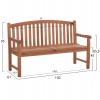 ΠΑΓΚΑΚΙ ΚΗΠΟΥ 3ΘΕΣΙΟ ELENA HM18125 ΞΥΛΟ TEAK--ΦΥΣΙΚΟ 150x61x95Υεκ.