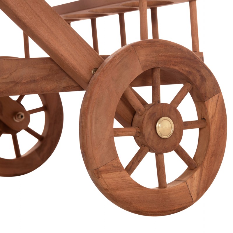 ΔΙΣΚΟΣ ΣΕΡΒΙΡΙΣΜΑΤΟΣ ΣΕ ΤΡΟΛΕΥ ALFRED HM4579 ΞΥΛΟ TEAK--ΦΥΣΙΚΟ 86x56x80Υεκ.