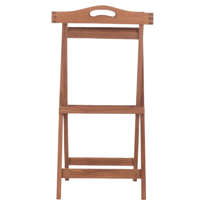 ΔΙΣΚΟΣ ΣΕΡΒΙΡΙΣΜΑΤΟΣ ΣΕ ΠΤΥΣΣΟΜΕΝΗ ΒΑΣΗ BARNABY HM4580 ΞΥΛΟ TEAK--ΦΥΣΙΚΟ 63x40x77Υεκ