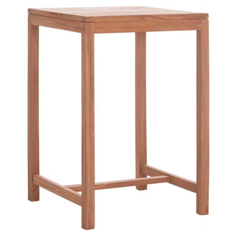 ΤΡΑΠΕΖΙ ΜΠΑΡ ΤΕΤΡΑΓΩΝΟ PRESSCOT HM18113 ΞΥΛΟ TEAK ΣΕ ΦΥΣΙΚΟ 70x70x105Υεκ.