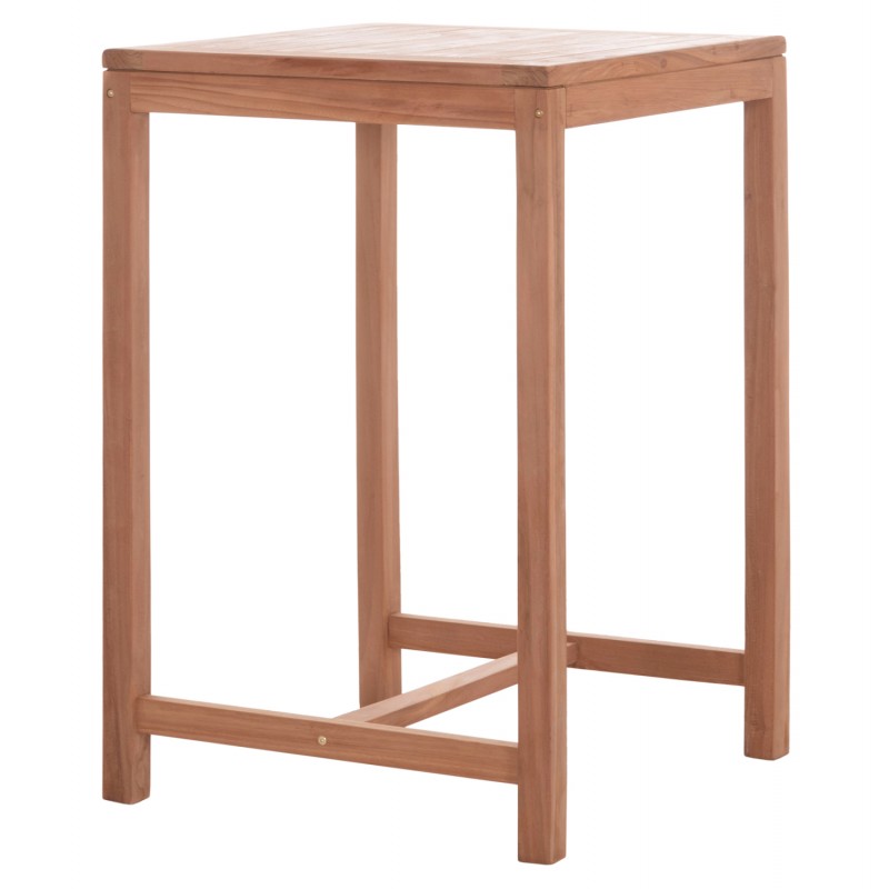 ΤΡΑΠΕΖΙ ΜΠΑΡ ΤΕΤΡΑΓΩΝΟ PRESSCOT HM18113 ΞΥΛΟ TEAK ΣΕ ΦΥΣΙΚΟ 70x70x105Υεκ.