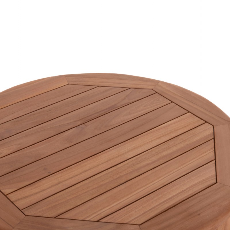 ΤΡΑΠΕΖΙ/ΣΤΑΝΤ ΜΠΑΡ ΣΤΡΟΓΓΥΛΟ PRESSCOT HM18114 ΞΥΛΟ TEAK--ΦΥΣΙΚΟ Φ60x105Υεκ.