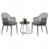 ΣΕΤ LOUNGE 3TMX ΕΞ.ΧΩΡΟΥ OREGO HM21107.01 ΑΛΟΥΜΙΝΙΟ & ΜΕΤΑΛΛΟ ΣΕ ΣΚΟΥΡΟ ΓΚΡΙ