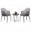 ΣΕΤ LOUNGE 3TMX ΕΞ.ΧΩΡΟΥ OREGO HM21107.01 ΑΛΟΥΜΙΝΙΟ & ΜΕΤΑΛΛΟ ΣΕ ΣΚΟΥΡΟ ΓΚΡΙ