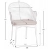 ΣΕΤ LOUNGE 3TMX ΕΞ.ΧΩΡΟΥ OREGO HM21107.02 ΑΛΟΥΜΙΝΙΟ & ΜΕΤΑΛΛΟ ΣΕ ΛΕΥΚΟ