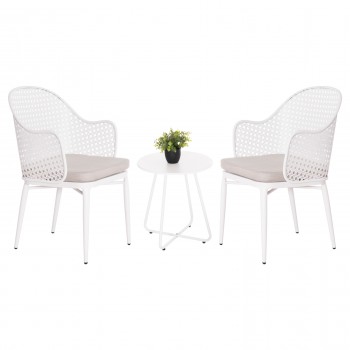 ΣΕΤ LOUNGE 3TMX ΕΞ.ΧΩΡΟΥ OREGO HM21107.02 ΑΛΟΥΜΙΝΙΟ & ΜΕΤΑΛΛΟ ΣΕ ΛΕΥΚΟ