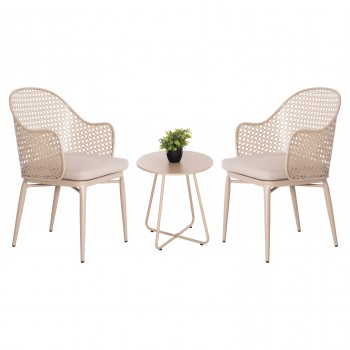 ΣΕΤ LOUNGE 3TMX ΕΞ.ΧΩΡΟΥ OREGO HM21107.03 ΑΛΟΥΜΙΝΙΟ & ΜΕΤΑΛΛΟ ΣΕ ΚΑΠΟΥΤΣΙΝΟ