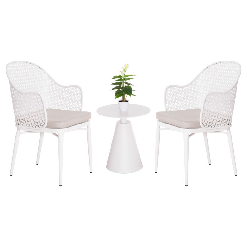 ΣΕΤ LOUNGE 3TMX ΕΞ.ΧΩΡΟΥ OREGO HM21106.02 ΑΛΟΥΜΙΝΙΟ ΣΕ ΛΕΥΚΟ