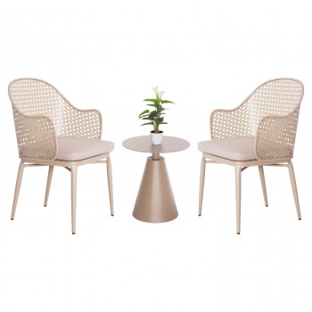 ΣΕΤ LOUNGE 3TMX ΕΞ.ΧΩΡΟΥ OREGO HM21106.03 ΑΛΟΥΜΙΝΙΟ ΣΕ ΚΑΠΟΥΤΣΙΝΟ