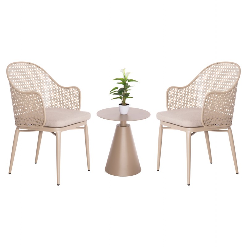ΣΕΤ LOUNGE 3TMX ΕΞ.ΧΩΡΟΥ OREGO HM21106.03 ΑΛΟΥΜΙΝΙΟ ΣΕ ΚΑΠΟΥΤΣΙΝΟ