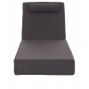 ΜΑΞΙΛΑΡΙ ΞΑΠΛΩΣΤΡΑΣ KIHEI HM21094.03 OLEFIN ΣΚΟΥΡΟ ΓΚΡΙ ΜΕ FOAM 198x70x20Υεκ