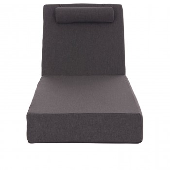 ΜΑΞΙΛΑΡΙ ΞΑΠΛΩΣΤΡΑΣ KIHEI HM21094.03 OLEFIN ΣΚΟΥΡΟ ΓΚΡΙ ΜΕ FOAM 198x70x20Υεκ