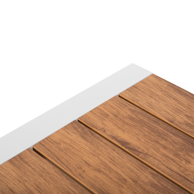 ΤΡΑΠΕΖΙ ΕΞΩΤ.ΧΩΡΟΥ GOYA HM6059.01 ΑΛΟΥΜΙΝΙΟ ΛΕΥΚΟ & POLYWOOD 160X80Χ75Υεκ.