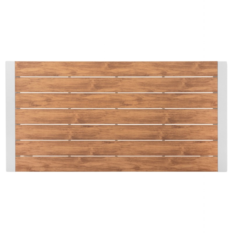 ΤΡΑΠΕΖΙ ΕΞΩΤ.ΧΩΡΟΥ GOYA HM6059.01 ΑΛΟΥΜΙΝΙΟ ΛΕΥΚΟ & POLYWOOD 160X80Χ75Υεκ.