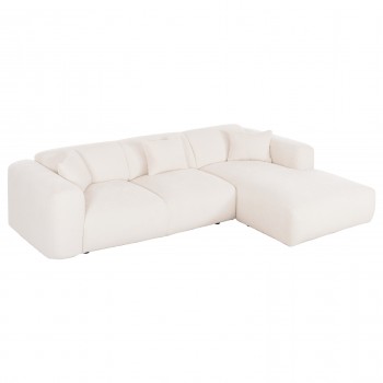 ΚΑΝΑΠΕΣ ΓΩΝΙΑ BRICKEN HM3275.02R ΛΕΥΚΟ ΥΦΑΣΜΑ 110-282x98-160x72Υεκ.