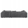 ΚΑΝΑΠΕΣ ΓΩΝΙΑ BRICKEN HM3275.04R ΑΝΘΡΑΚΙ ΥΦΑΣΜΑ 110-282x98-160x72Υεκ.