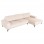 ΚΑΝΑΠΕΣ ΓΩΝΙΑ (ΔΕΞΙΑ) NOA HM3278.01R ΕΚΡΟΥ ΥΦΑΣΜΑ 288x90-157x67-80Υεκ.