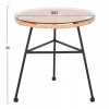 ΣΕΤ ΕΞΩΤΕΡΙΚΟΥ ΧΩΡΟΥ 3ΤΜΧ ALLEGRA HM21047.11 ΜΠΕΖ ΣΥΝΘ.RATTAN-ΜΕΤΑΛΛΟ ΣΕ ΜΑΥΡΟ