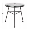 ΣΕΤ ΕΞΩΤΕΡΙΚΟΥ ΧΩΡΟΥ 3ΤΜΧ ALLEGRA HM21047.12 ΜΑΥΡΟ ΣΥΝΘ.RATTAN & ΜΕΤΑΛΛΟ