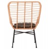 ΠΟΛΥΘΡΟΝΑ ΣΤΥΛ ΜΠΕΡΖΕΡΑΣ ALLEGRA HM5704.11 P.E.RATTAN ΜΠΕΖ-ΜΑΥΡΟ ΜΕΤΑΛΛΟ 66x59x90Υεκ.