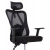ΚΑΡΕΚΛΑ ΓΡΑΦΕΙΟΥ MEXER HM1195.01 ΜΑΥΡΟ MESH-ΜΕΤΑΛ.ΒΑΣΗ-NYLON ΣΚΕΛΕΤΟΣ 68x70x136Υεκ.