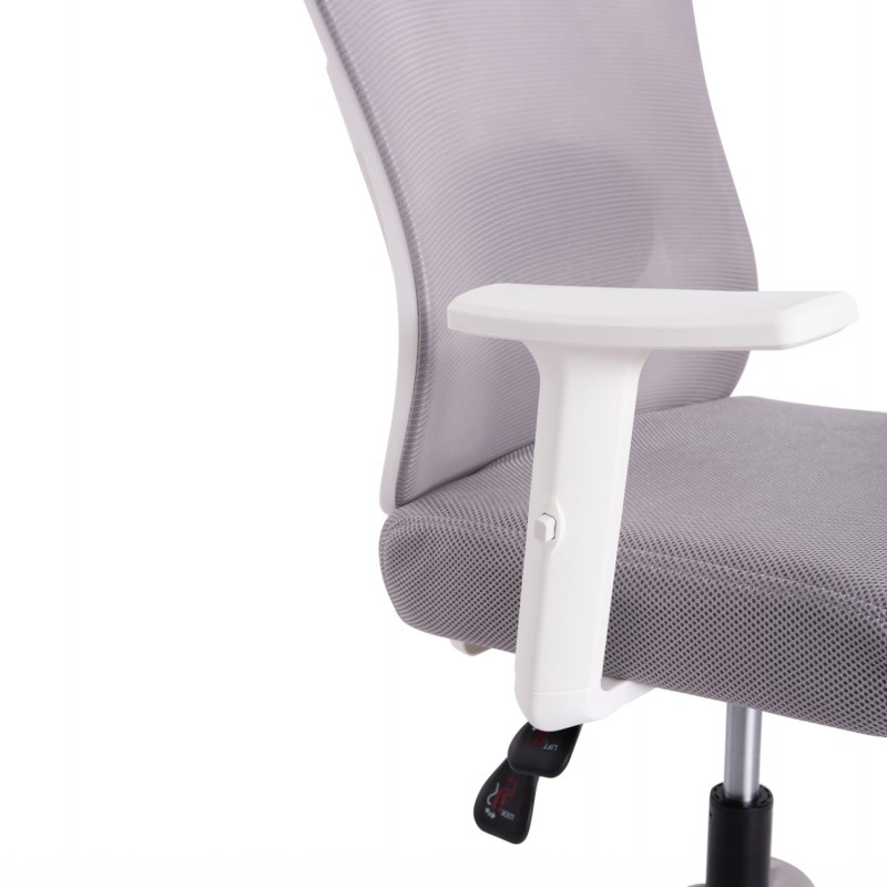 ΚΑΡΕΚΛΑ ΓΡΑΦΕΙΟΥ MEXER HM1195.02 ΓΚΡΙ MESH-ΜΕΤΑΛ.ΒΑΣΗ-ΣΚΕΛΕΤΟΣ ΛΕΥΚΟΣ 68x70x136Υεκ.
