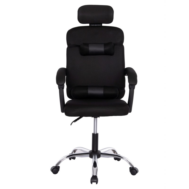 ΚΑΡΕΚΛΑ ΓΡΑΦΕΙΟΥ CRONER HM1196.01 ΜΑΥΡΟ MESH-ΜΕΤΑΛ.ΒΑΣΗ-NYLON ΣΚΕΛΕΤΟΣ 58x99x120Υεκ.