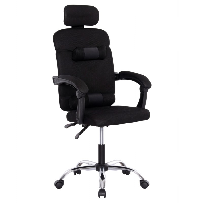 ΚΑΡΕΚΛΑ ΓΡΑΦΕΙΟΥ CRONER HM1196.01 ΜΑΥΡΟ MESH-ΜΕΤΑΛ.ΒΑΣΗ-NYLON ΣΚΕΛΕΤΟΣ 58x99x120Υεκ.