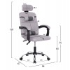 ΚΑΡΕΚΛΑ ΓΡΑΦΕΙΟΥ CRONER HM1196.02 ΓΚΡΙ MESH-ΜΕΤΑΛ.ΒΑΣΗ-NYLON ΣΚΕΛΕΤΟΣ 58x67x124Υεκ.