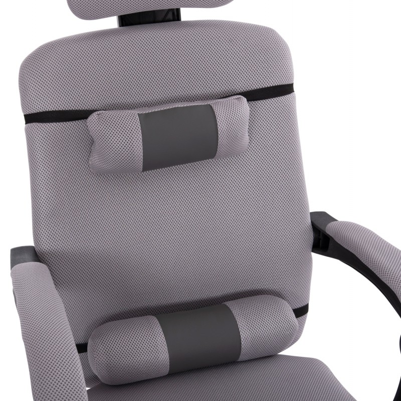 ΚΑΡΕΚΛΑ ΓΡΑΦΕΙΟΥ CRONER HM1196.02 ΓΚΡΙ MESH-ΜΕΤΑΛ.ΒΑΣΗ-NYLON ΣΚΕΛΕΤΟΣ 58x67x124Υεκ.