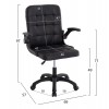ΚΑΡΕΚΛΑ ΓΡΑΦΕΙΟΥ PORTIMA HM1197.01 ΜΑΥΡΟ PVC-NYLON ΣΚΕΛΕΤΟΣ & ΒΑΣΗ 69x57x97Υεκ.