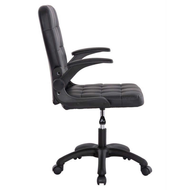 ΚΑΡΕΚΛΑ ΓΡΑΦΕΙΟΥ PORTIMA HM1197.01 ΜΑΥΡΟ PVC-NYLON ΣΚΕΛΕΤΟΣ & ΒΑΣΗ 69x57x97Υεκ.