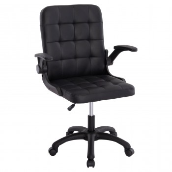 ΚΑΡΕΚΛΑ ΓΡΑΦΕΙΟΥ PORTIMA HM1197.01 ΜΑΥΡΟ PVC-NYLON ΣΚΕΛΕΤΟΣ & ΒΑΣΗ 69x57x97Υεκ.