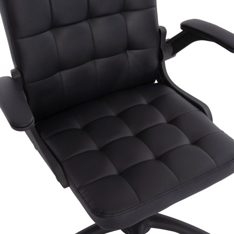 ΚΑΡΕΚΛΑ ΓΡΑΦΕΙΟΥ PORTIMA HM1197.01 ΜΑΥΡΟ PVC-NYLON ΣΚΕΛΕΤΟΣ & ΒΑΣΗ 69x57x97Υεκ.