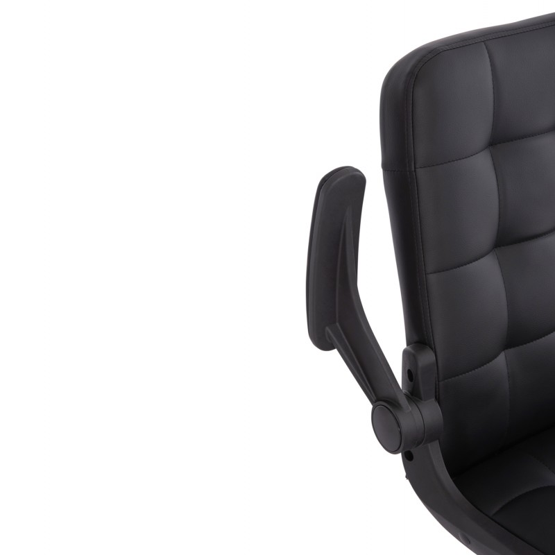 ΚΑΡΕΚΛΑ ΓΡΑΦΕΙΟΥ PORTIMA HM1197.01 ΜΑΥΡΟ PVC-NYLON ΣΚΕΛΕΤΟΣ & ΒΑΣΗ 69x57x97Υεκ.
