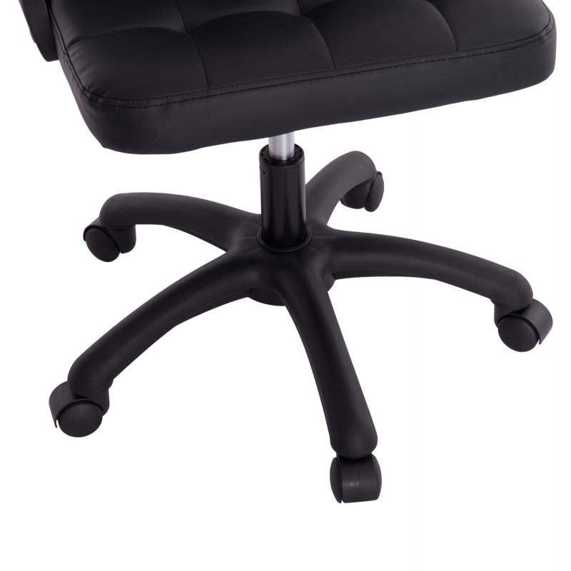 ΚΑΡΕΚΛΑ ΓΡΑΦΕΙΟΥ PORTIMA HM1197.01 ΜΑΥΡΟ PVC-NYLON ΣΚΕΛΕΤΟΣ & ΒΑΣΗ 69x57x97Υεκ.