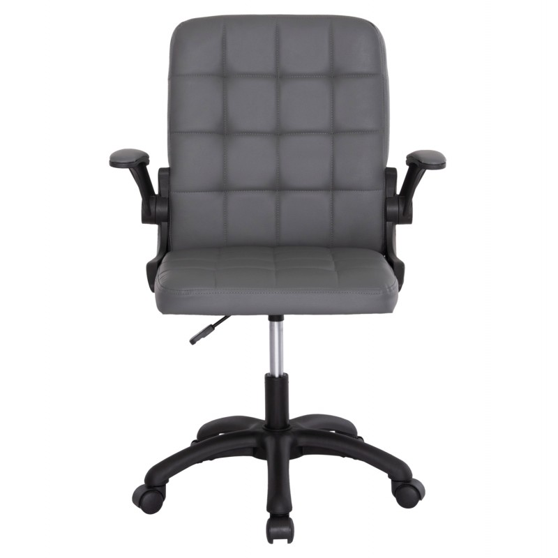 ΚΑΡΕΚΛΑ ΓΡΑΦΕΙΟΥ PORTIMA HM1197.03 ΓΚΡΙ PVC-ΜΑΥΡΟΣ NYLON ΣΚΕΛΕΤΟΣ & ΒΑΣΗ 66.5x60x97Υεκ