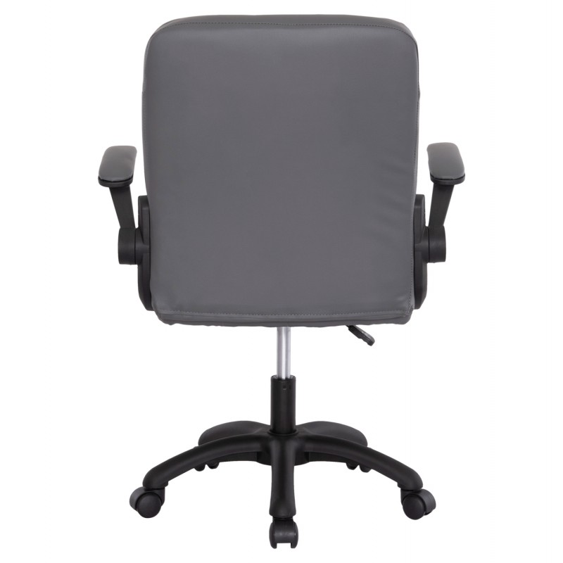 ΚΑΡΕΚΛΑ ΓΡΑΦΕΙΟΥ PORTIMA HM1197.03 ΓΚΡΙ PVC-ΜΑΥΡΟΣ NYLON ΣΚΕΛΕΤΟΣ & ΒΑΣΗ 66.5x60x97Υεκ
