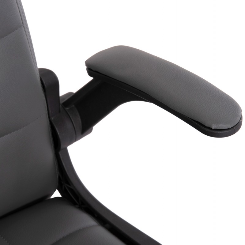 ΚΑΡΕΚΛΑ ΓΡΑΦΕΙΟΥ PORTIMA HM1197.03 ΓΚΡΙ PVC-ΜΑΥΡΟΣ NYLON ΣΚΕΛΕΤΟΣ & ΒΑΣΗ 66.5x60x97Υεκ