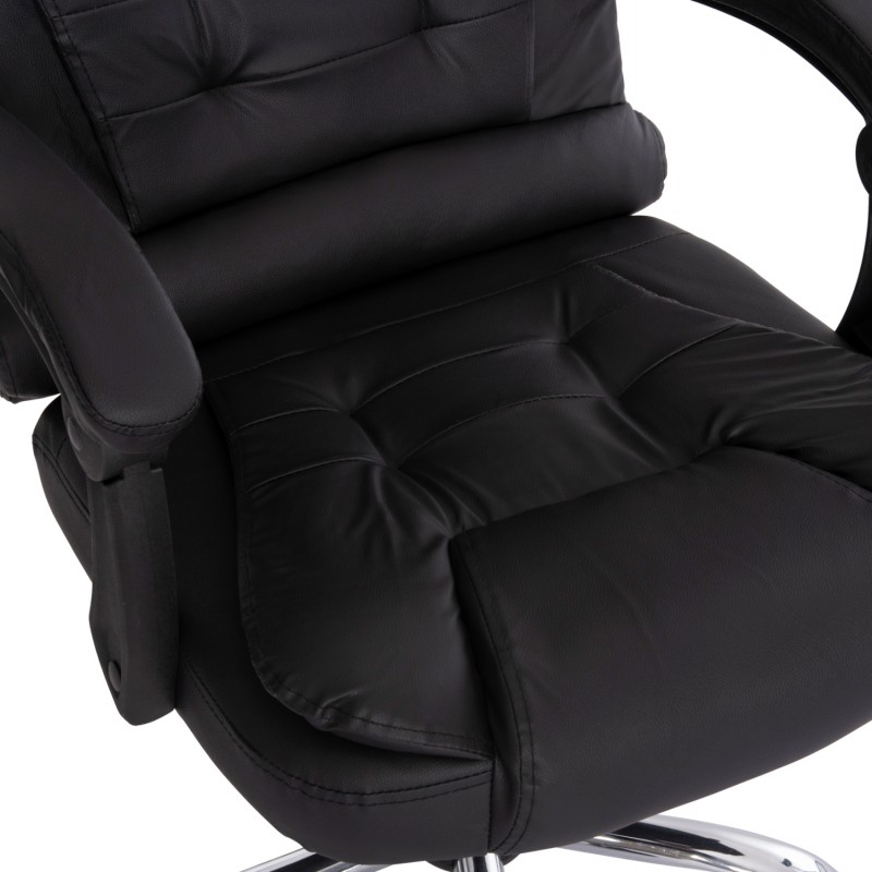 ΚΑΡΕΚΛΑ ΓΡΑΦΕΙΟΥ LAGOM HM1198 ΜΑΥΡO PVC-ΜΕΤΑΛ.ΒΑΣΗ-ΜΑΥΡΟ NYLON ΣΚΕΛΕΤΟΣ 60x70x104Υεκ