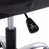 ΚΑΡΕΚΛΑ ΓΡΑΦΕΙΟΥ CANAN HM1201 ΜΑΥΡO PVC-ΜΑΥΡΟ NYLON-ΒΑΣΗ ΧΡΩΜΙΟΥ 66x61x105Υεκ.