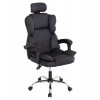 ΚΑΡΕΚΛΑ ΓΡΑΦΕΙΟΥ OCTAVIUS HM1202 ΜΑΥΡΟ PVC & NYLON-ΜΕΤΑΛ.ΧΡΩΜΙΟ ΒΑΣΗ 63x73x129Υεκ