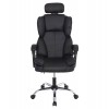 ΚΑΡΕΚΛΑ ΓΡΑΦΕΙΟΥ OCTAVIUS HM1202 ΜΑΥΡΟ PVC & NYLON-ΜΕΤΑΛ.ΧΡΩΜΙΟ ΒΑΣΗ 63x73x129Υεκ
