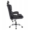 ΚΑΡΕΚΛΑ ΓΡΑΦΕΙΟΥ OCTAVIUS HM1202 ΜΑΥΡΟ PVC & NYLON-ΜΕΤΑΛ.ΧΡΩΜΙΟ ΒΑΣΗ 63x73x129Υεκ