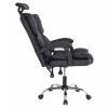 ΚΑΡΕΚΛΑ ΓΡΑΦΕΙΟΥ OCTAVIUS HM1202 ΜΑΥΡΟ PVC & NYLON-ΜΕΤΑΛ.ΧΡΩΜΙΟ ΒΑΣΗ 63x73x129Υεκ