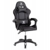 ΠΟΛΥΘΡΟΝΑ GAMING DARREN HM1203.04 ΜΑΥΡΟ-ΛΕΥΚΟ PVC & NYLON 58.5x100x120Υεκ.