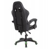 ΠΟΛΥΘΡΟΝΑ GAMING DARREN HM1203.03 ΜΑΥΡΟ-ΠΡΑΣΙΝΟ PVC & NYLON 58.5x100x120Υεκ.