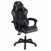 ΠΟΛΥΘΡΟΝΑ GAMING DARREN HM1203.10 ΜΑΥΡΟ-ΓΚΡΙ PVC & NYLON 60x60x120Υεκ.